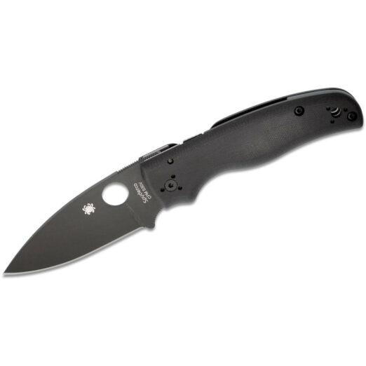 Spyderco Shaman C229GPBK - Matte Black G10 with Black Stonewash S30V Blade