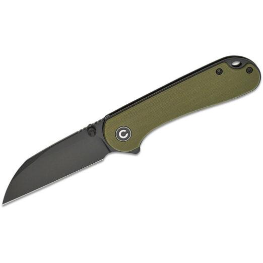 CIVIVI Elementum C18062AF-2 - OD Green G10 with Black Nitro-V Wharncliffe Blade