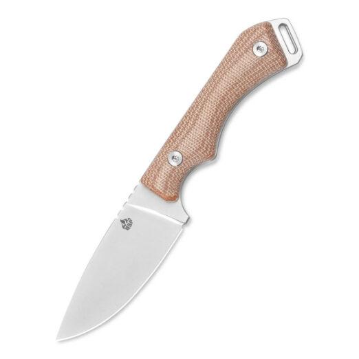 QSP Workaholic QS124-A Fixed Blade Knife, Brown Micarta Handle