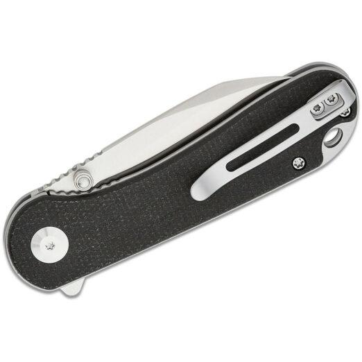 CIVIVI Elementum C18062AF-3 - Black Canvas Micarta with Satin Nitro-V Wharncliffe Blade