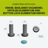 CIVIVI T001B Black Titanium Pocket Clip with 2 PCS Screws for CIVIVI Knife Models