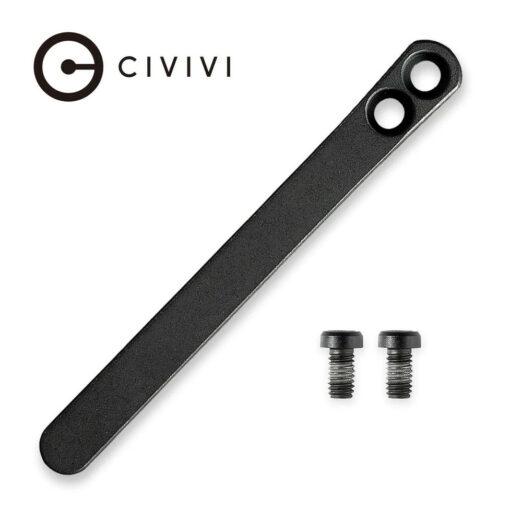 CIVIVI T001B Black Titanium Pocket Clip with 2 PCS Screws for CIVIVI Knife Models