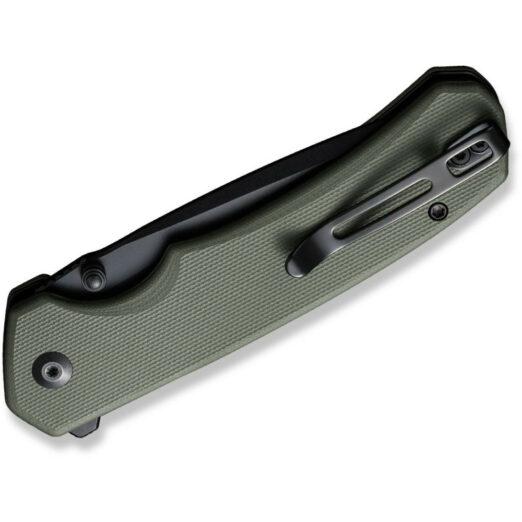 CIVIVI Button Lock Brazen C19059C-2, OD Green G10, Black 14C28N Tanto Blade