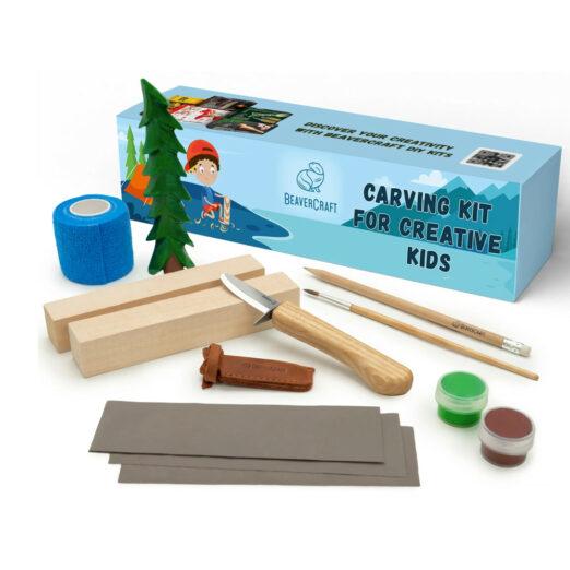 Beaver Craft DIY08 - Spruce Tree Carving Set