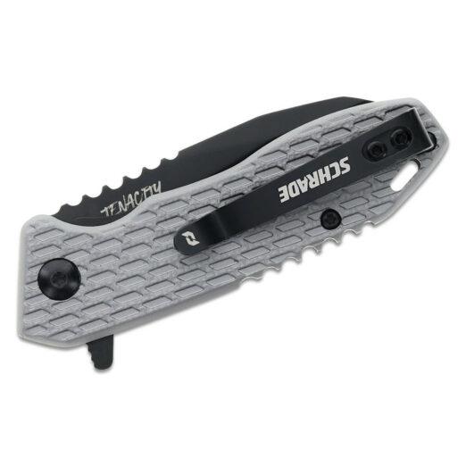 Schrade Delta Class Tenacity - Grey Aluminium with Black Blade