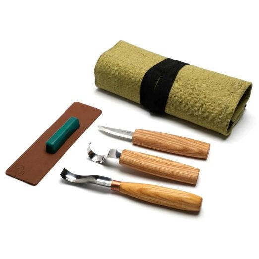 Beaver Craft S38 Spoon Carving Kit with Short Gouge
