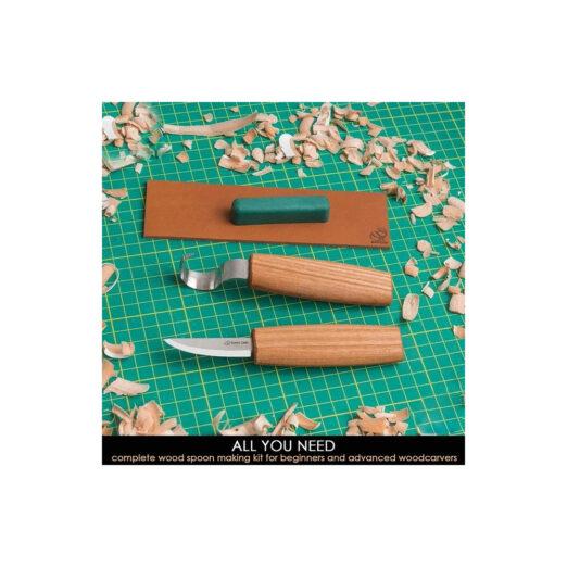 Beaver Craft S01 Basic Spoon Carving Kit for Right-Handed Beginners