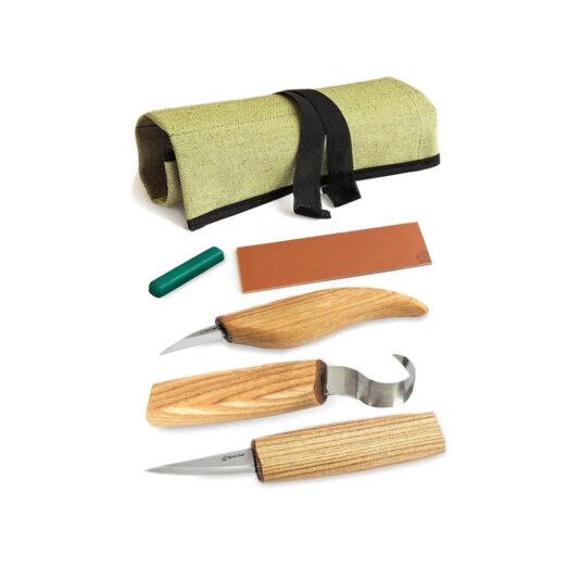 BeaverCraft S17L Left-Handed Whittle Knife and Extended Spoon Kit
