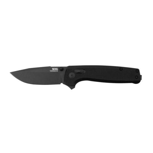 SOG Terminus XR, TM1027-BX, Black G10 with D2 Steel Blade