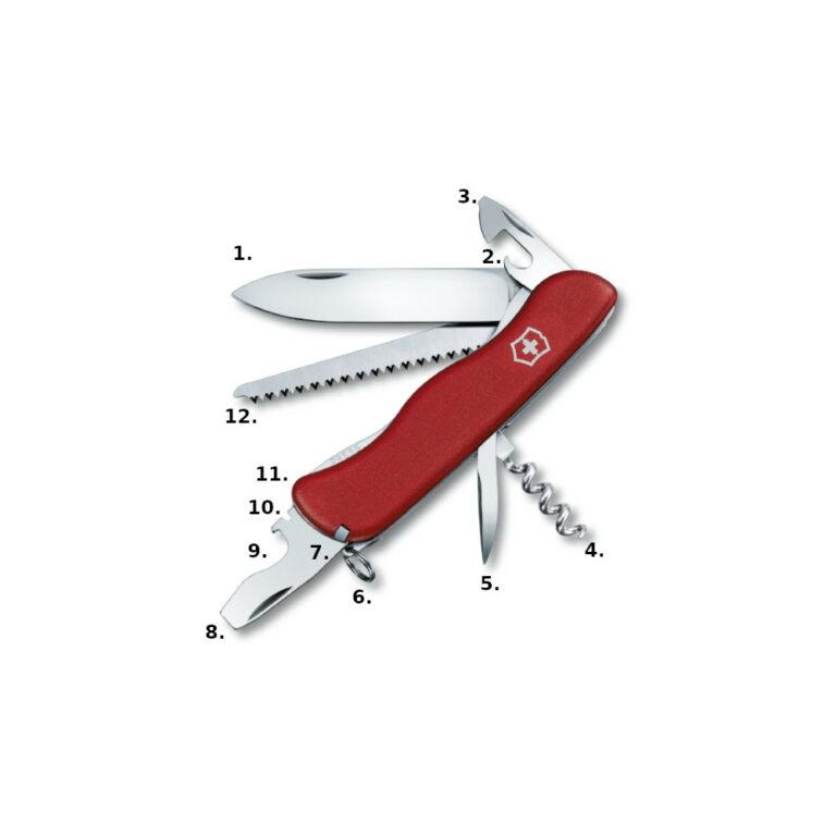 Couteau Multi-outils Victorinox Forester Avec Lame Verrouillable - Rouge - Neuf Sous Blister