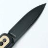 Vosteed Corgi - 2.99" Black Stonewash 14C28N Blade, Black Micarta Handle, Trek Lock - CG29VPMK