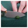 Vosteed Raccoon Top Liner Lock - 3.25" Stonewashed 14C28N Blade, Green Micarta Handle - A2904