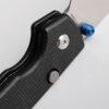 Vosteed Raccoon Top Liner Lock - 3.25" Satin 14C28N Blade, Black Micarta Handle - A2903