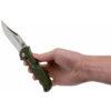 Cold Steel Bush Ranger Lite Folding Knife 3.5" Plain Blade, OD Green GFN Handles, Lockback - 21A