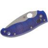 Spyderco Manix 2 Lightweight - 3.37" Satin CTS BD1N Blade, Translucent Blue FRCP Handle - C101PBL2