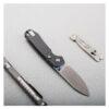 Vosteed Raccoon Top Liner Lock - 3.25" Satin 14C28N Blade, Black Micarta Handle - A2903