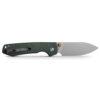 Vosteed Raccoon Top Liner Lock - 3.25" Stonewashed 14C28N Blade, Green Micarta Handle - A2904
