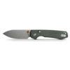 Vosteed Raccoon Top Liner Lock - 3.25" Stonewashed 14C28N Blade, Green Micarta Handle - A2904