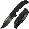 Cold Steel Recon 1 Clip Point Folding Knife, 4" Black DLC S35VN Plain Blade, Black G10 Handles, Lockback - 27BC