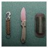 Vosteed Raccoon Top Liner Lock - 3.25" Black 14C28N Blade, Green Micarta Handle - A2901