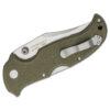 Cold Steel Bush Ranger Lite Folding Knife 3.5" Plain Blade, OD Green GFN Handles, Lockback - 21A