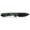 Vosteed Raccoon Top Liner Lock - 3.25" Black 14C28N Blade, Green Micarta Handle - A2901