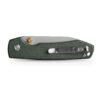 Vosteed Raccoon Top Liner Lock - 3.25" Stonewashed 14C28N Blade, Green Micarta Handle - A2904