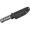 QSP Canary QS155-B1 Fixed Blade - Black Micarta, Stonewashed Cr8Mo2VSi and Kydex Pouch