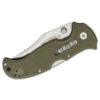 Cold Steel Bush Ranger Lite Folding Knife 3.5" Plain Blade, OD Green GFN Handles, Lockback - 21A