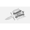Vosteed Psyop - 3.32" Satin Elmax Blade, Patterned Titanium Handle, Top Liner Lock - A2202