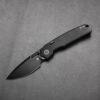 Vosteed Psyop - 3.32" Black Elmax Blade, Black Titanium Handle, Top Liner Lock - A2203