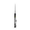 Vosteed Psyop - 3.32" Black Elmax Blade, Black Patterned Titanium Handle, Top Liner Lock - A2201