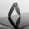 Vosteed Psyop - 3.32" Black Elmax Blade, Black Titanium Handle, Top Liner Lock - A2203
