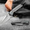 Vosteed Psyop - 3.32" Satin Elmax Blade, Titanium Handle, Top Liner Lock - A2204