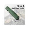 CIVIVI Sendy C21004A-1, Green Canvas Micarta, Stonewashed Nitro-V Drop Point Blade