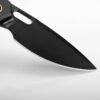 Vosteed Psyop - 3.32" Black Elmax Blade, Black Patterned Titanium Handle, Top Liner Lock - A2201