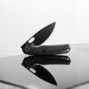 Vosteed Psyop - 3.32" Black Elmax Blade, Black Titanium Handle, Top Liner Lock - A2203