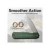 CIVIVI Sendy C21004A-1, Green Canvas Micarta, Stonewashed Nitro-V Drop Point Blade