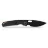Vosteed Psyop - 3.32" Black Elmax Blade, Black Patterned Titanium Handle, Top Liner Lock - A2201