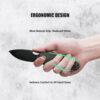 Vosteed Acorn - 2.93" Black Stonewash 14C28N Blade, Green Micarta Handle, Liner Lock - A3303