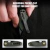 Vosteed Acorn - 2.93" Black Stonewash 14C28N Blade, Green Micarta Handle, Liner Lock - A3303