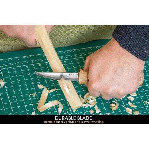 BeaverCraft C4S Whittling Sloyd Knife with Leather Sheath