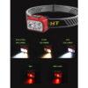 Rechargeable Headlamp with Sensor and Red Light - 350 Lumens