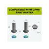 CIVIVI T003B Titanium Pocket Clip for Baby Banter Knife, with 2PCS Titanium Screws (Black)