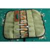 BeaverCraft S50 Set of 12 Wood Carving Tools with Canvas Tool Roll