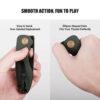 Vosteed Acorn - 2.93" Black Stonewash 14C28N Blade, Green Micarta Handle, Liner Lock - A3303