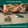 BeaverCraft LS9P02 Pocket Dual-Sided Leather Paddle Strop with Two Polishing Compounds