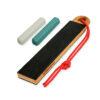 BeaverCraft LS9P02 Pocket Dual-Sided Leather Paddle Strop with Two Polishing Compounds