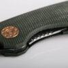 Vosteed Acorn - 2.93" Black Stonewash 14C28N Blade, Green Micarta Handle, Liner Lock - A3303