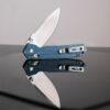 Vosteed Mini Psyop - 2.69" Satin Elmax Blade, Norplex UltreX™ Micarta Handle, Crossbar Lock - A2301